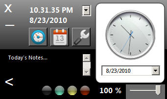 Windows 7 Opaloflux Clock and Calendar Application 4.0 full