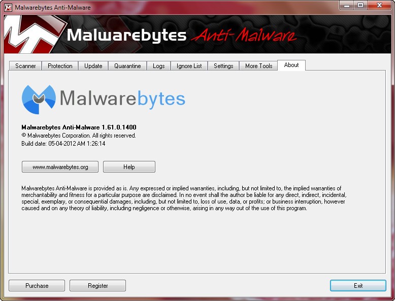 загрузить последние обновления Malwarebytes вручную