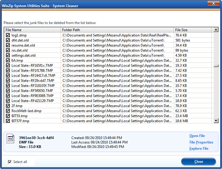 what is direct defrag in winzip system utilities suite