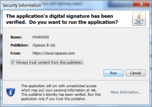 iSpaces permissions iSpaces permissions