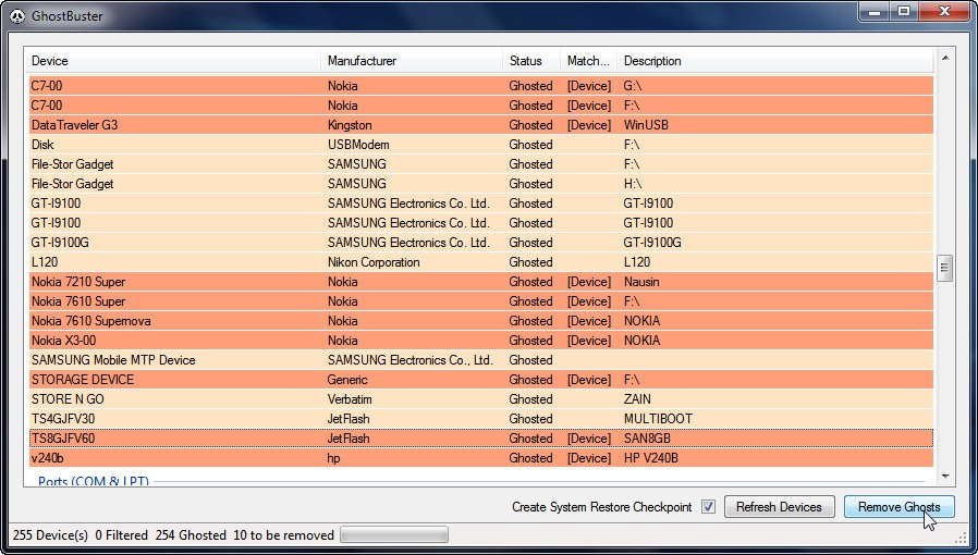 remove ghost devices windows 10